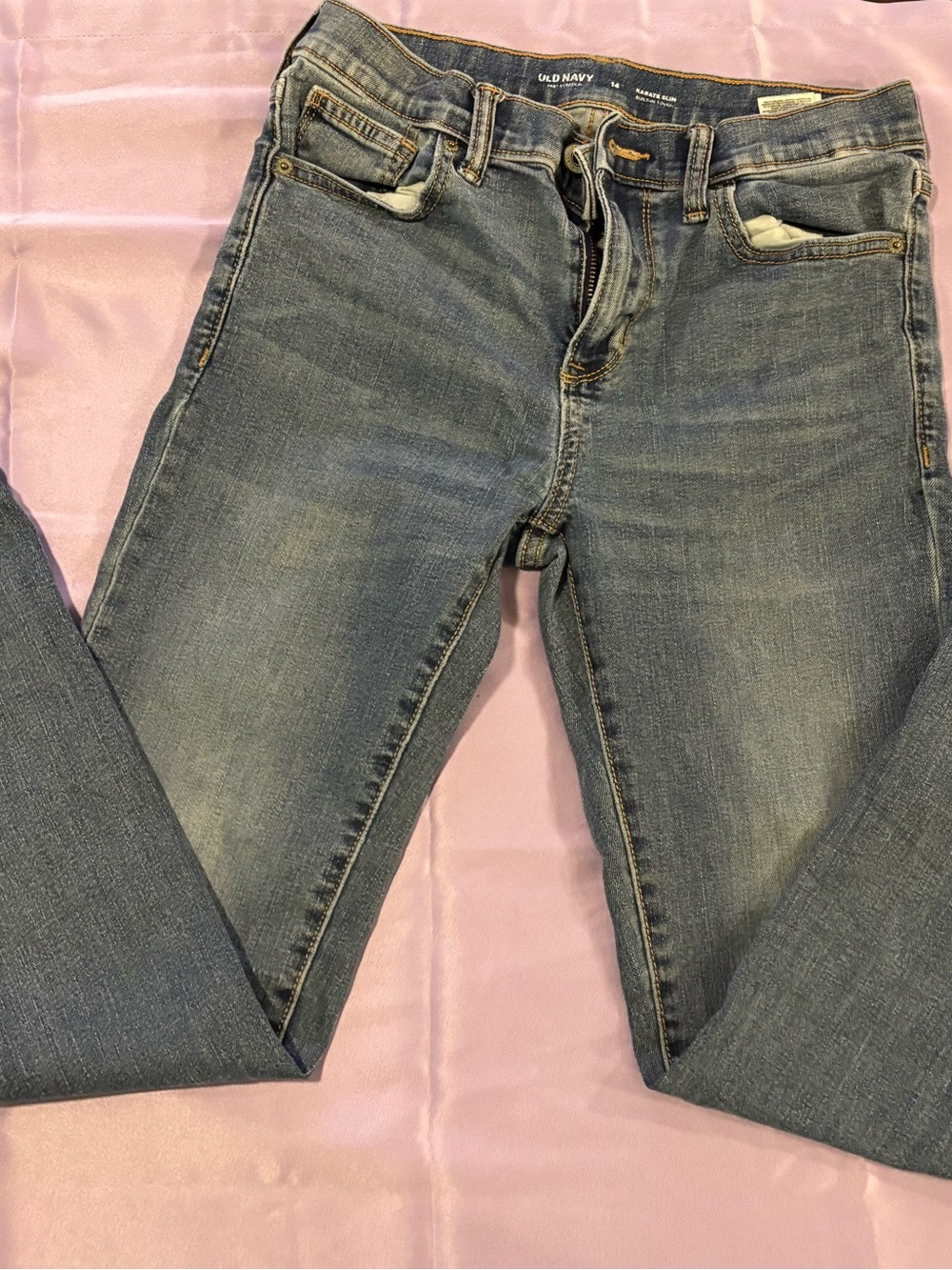 Old Navy Boys Slim Jeans in Light Blue Wash